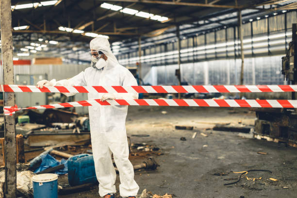 Professional Crime Scene Cleanup technician working in New Milford, NJ